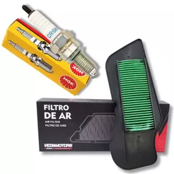 Filtro de Ar e Vela P/ Yamaha Neo 125 2016 A 2025