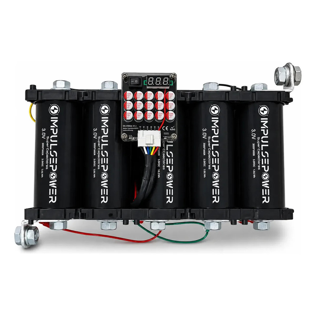 Pack Ultra Capacitor Super Som Automotivo Pack 15v 10000cca Suporta 10mil RMS