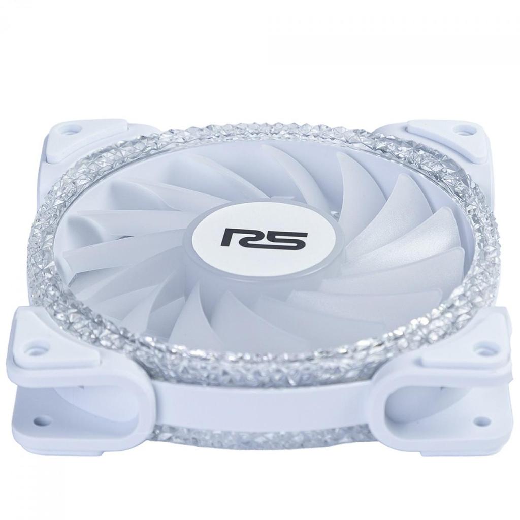 Cooler Para Gabinete Round5 Crystal White, ARGB, 120mm, PWM, Branco, R5-CRYSTAL-FW-W-2201 — imagem 2 de 2