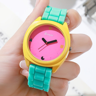 Relógio feminino elegante em estilo retrô, design simples e moderno, relógio de quartzo quadrado.