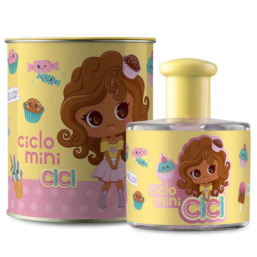 Deo Colônia Cici Mel Perfume Infantil Suave 100ml Ciclo Cosmeticos Lata Decorar