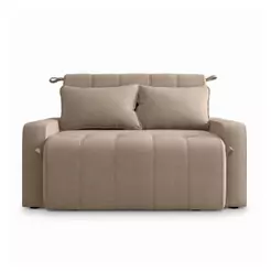 Sofá Cama Casal 2 Lugares 138cm Suede Compacto para Sala Amora Matrix