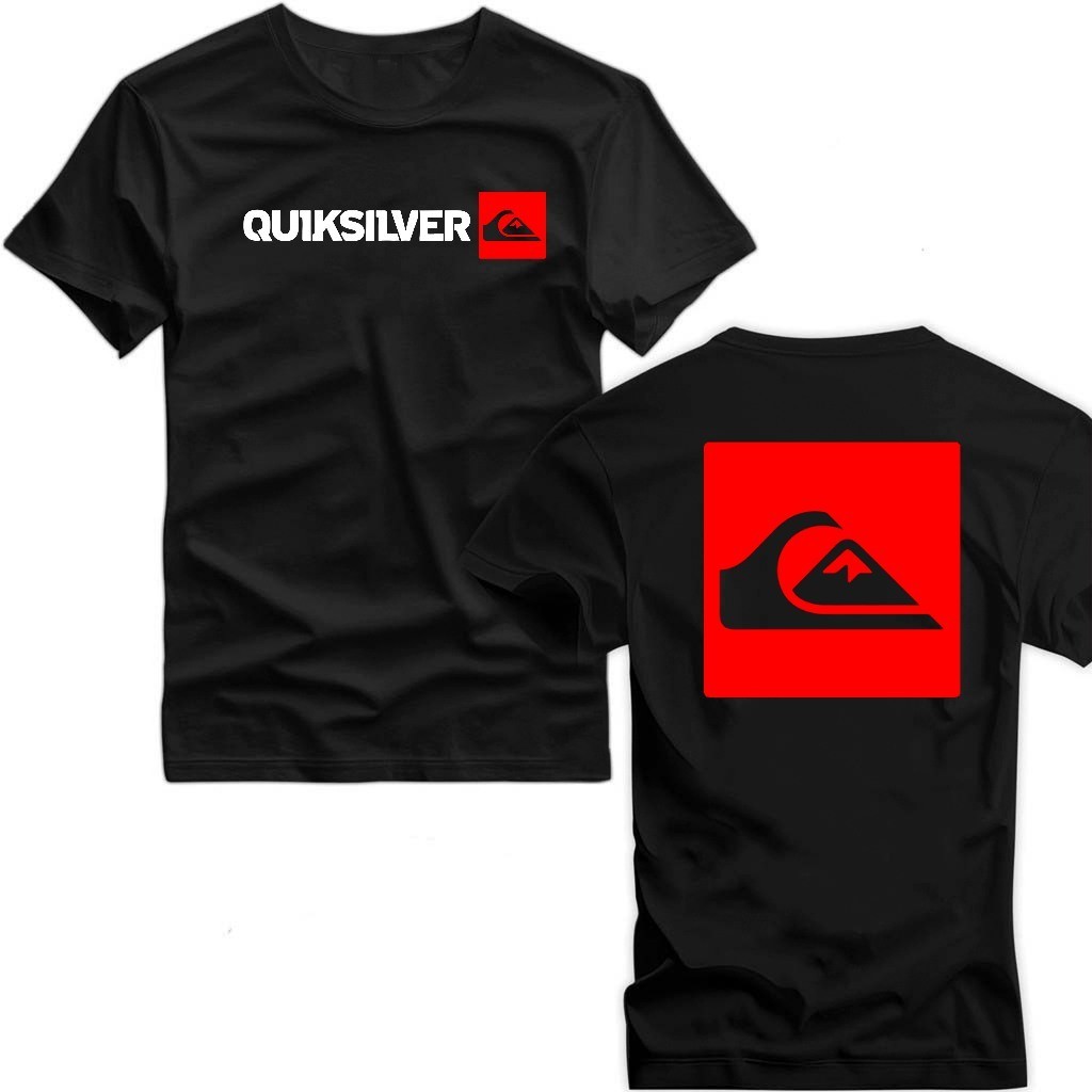 Camisa Camiseta Frente e Costas Quiksilver Surf 100% algodão