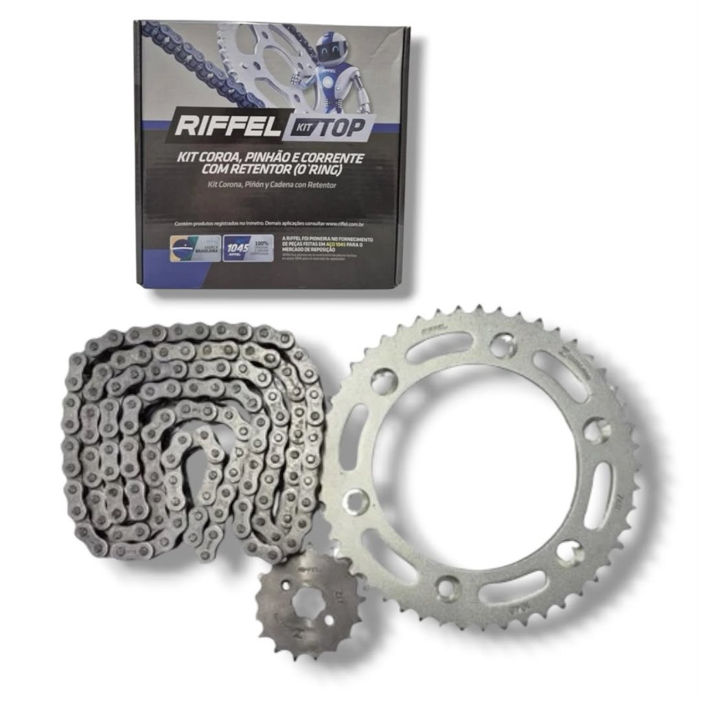 KIT RELAÇAO BROS 150 2003-2015 ESD TOP - (C/RETENTOR) RIFFEL