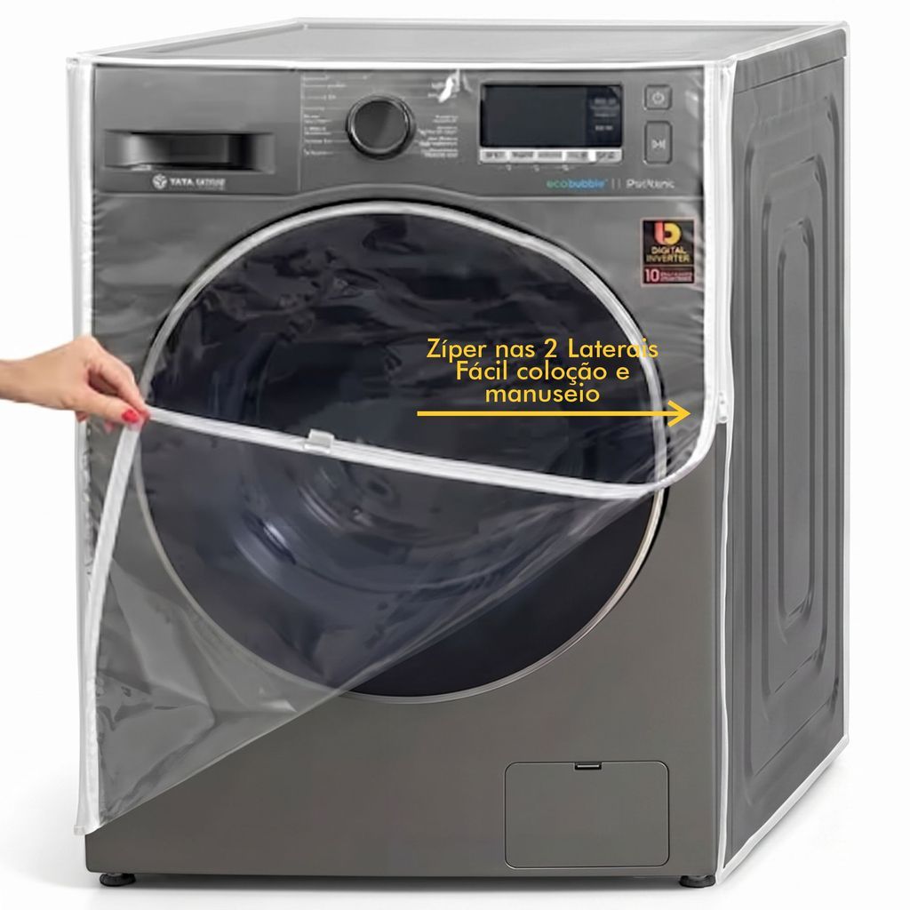 Capa para Lava e Seca com Abertura Frontal - Proteção para Máquinas de 10,5KG a 13KG — imagem 2 de 2