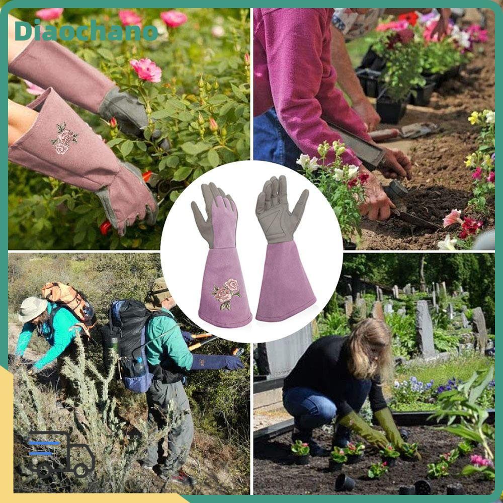 Luvas De Jardinagem DIAOCBR , Longas Impermeáveis Respiráveis Poda De Plantio De Escavação De Trabalho