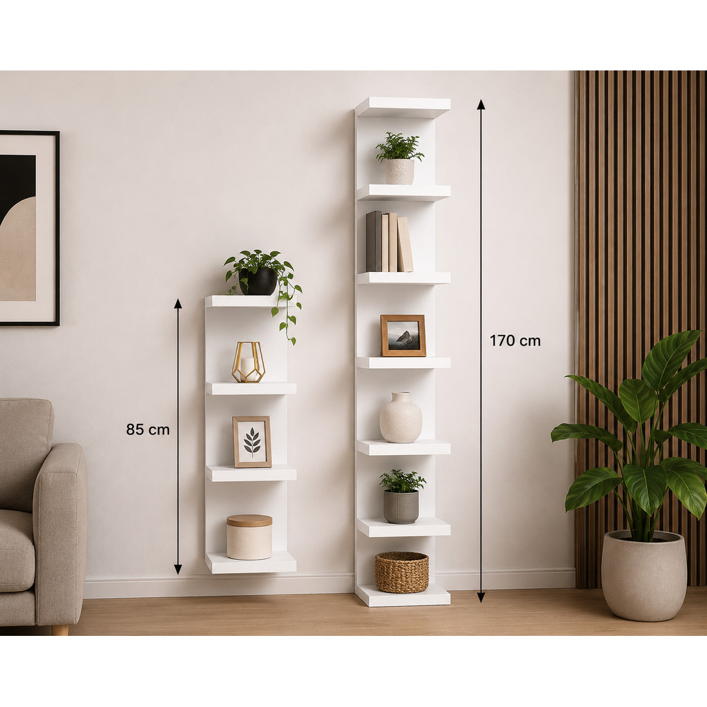 Estante Torre Multiuso 170cm e 85cm com Prateleiras para Sala, Quarto, Cozinha, Banheiro e Escritório