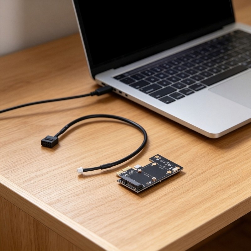 Mini PCIE Para Adaptador Corpo De Metal Fino 2Mm Economia De Espaço Interno Conexão Do Computador Acessórios Port