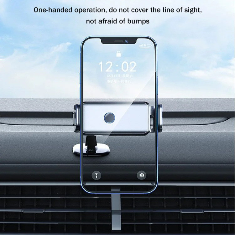 [Automático Inteligente] Suporte inteligente para celular/Carro/Saída de Ar/Liga de Alumínio