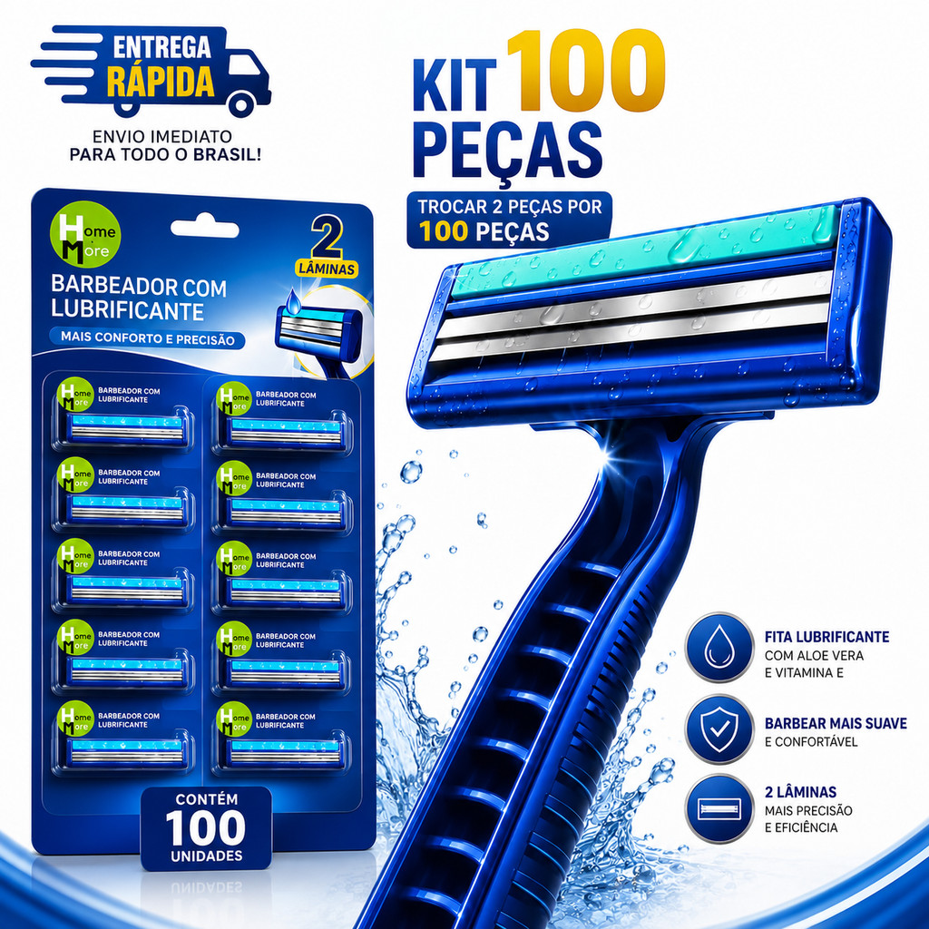 100/60/30 Prestobarba Aparelho de Barbear 2 Lâmina Com Fita Lubrificante Barbeado Descartável PROMOÇÃO