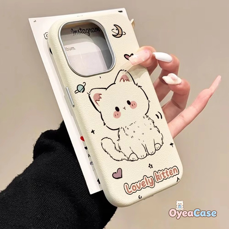Capas De Telefone De Couro De Gatinho Adorável Para Samsung Galaxy A57 A56 F56 M56 A55 A54 A53 A52S A51 A50S A73 A72 A71