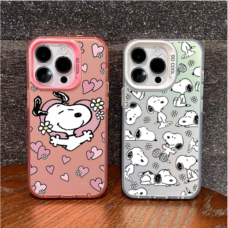 Coração Dos Desenhos Animados Snoopy Caso Para Samsung A57 5G A56 A55 A17 A07 A37 A27 A16 A06 A52 A15 A54 A73 A32 A53 A3