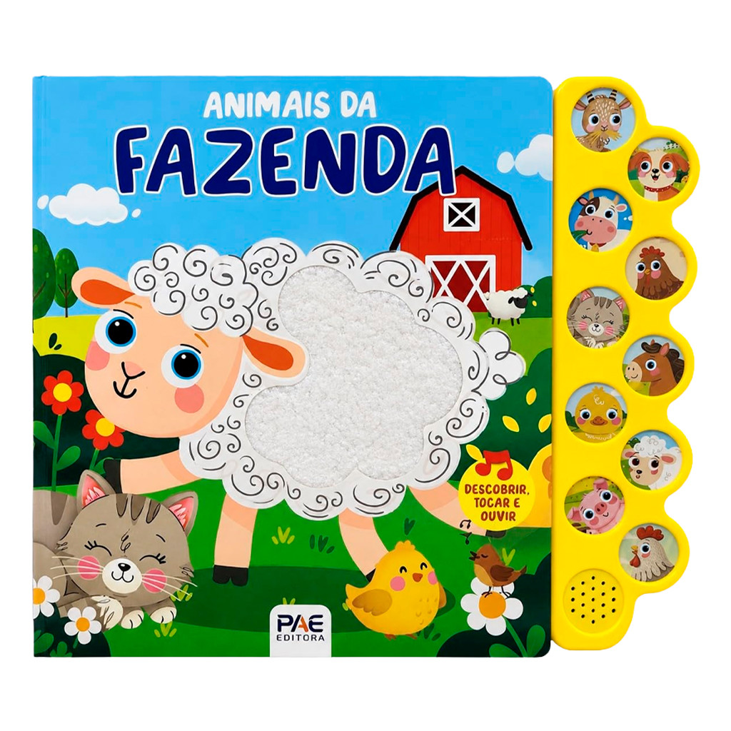 Livro Sonoro Toque e Sinta | Animais da Fazenda