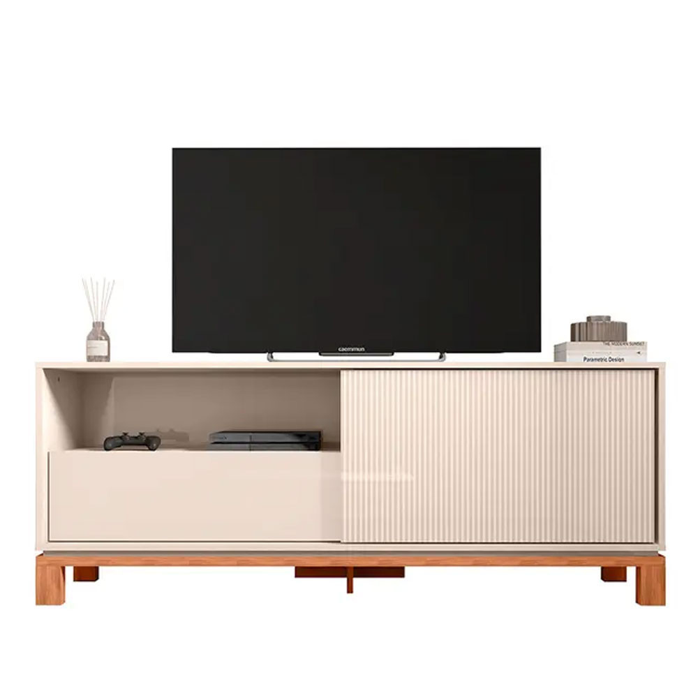 Rack Mondrian para TV até 55 Polegadas 1,5M 01 Porta 01 Gaveta Caemmun