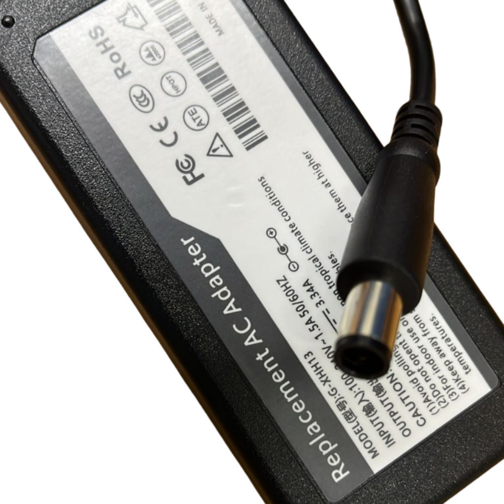 FONTE CARREGADOR COMPATÍVEL PARA DELL 19.5V 3.34A 65W 7.4mm x 5.0mm PLUG GROSSO Pino Central — imagem 2 de 2