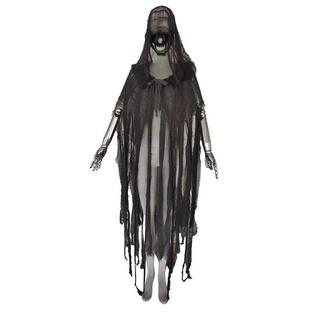 Capa quebrada com capuz, tira fragmentada, estilo Wasteland, bruxa, morte escura, vampiro, adereços de cosplay