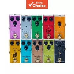 Multi Tipos Mini Pedal De Efeito De Guitarra True Bypass Overdrive Distortion Delay Chorus Tremolo Phase Single Stompbox