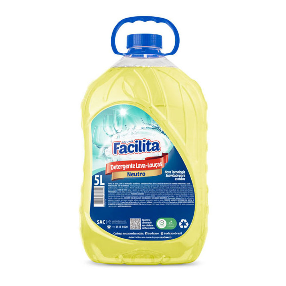 Detergente líquido Facilita Neutro 5 litros Audax
