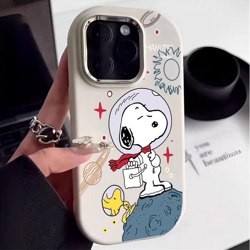 Capa De Telefone Planet Snoopy Para Samsung Galaxy A17 A07 A12 A13 A36 A26 A03S A04 A05 A05S A52 A52S A53 A32 A73 A23 A5