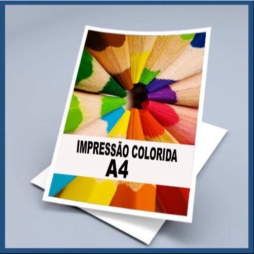Impressão só frente até 25 folhas colorida