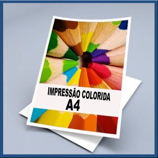 Impressão só frente até 25 folhas colorida