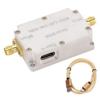 Amplificador RF LNA 10M-6GHz com Ganho de 20dB, Alta Uniformidade e Baixo Ruído para Amplificador de Sinal de Rádio FM c