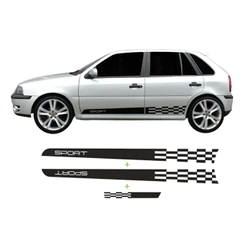 Kit Adesivo Faixa Lateral Gol G2 G3 E G4 2 Ou 4 Portas