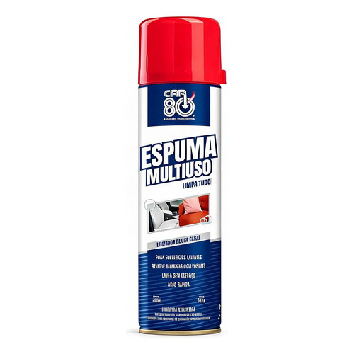 Espuma Multiuso Limpa Tênis Estofado Couro Americano Azul