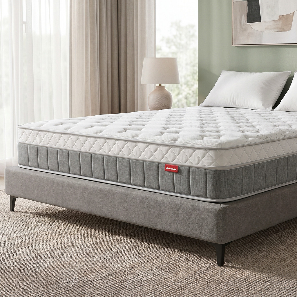 Colchão Molas Ensacadas D33 Power Sleep BF Colchões - Solteiro, Casal, Queen e King