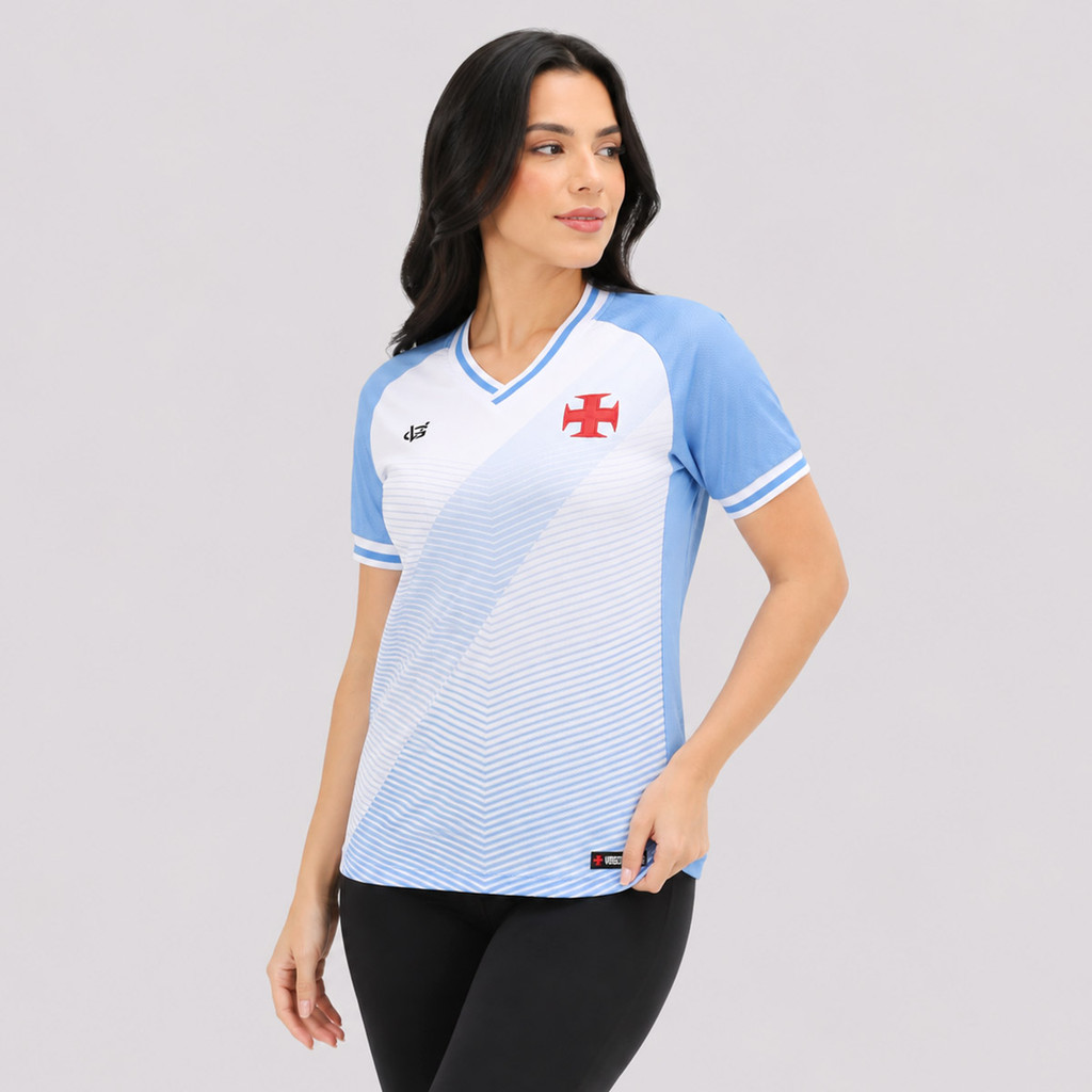 Camisa Vasco Mares do Almirante Feminina Azul · foto 2