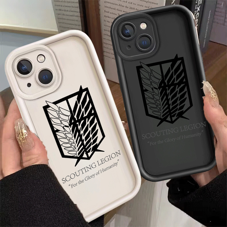 Capa Wings of Mankind Attack on Titan Para Samsung A27 A57 A37 A17 A07 S26 FE S25 Ultra A56 A26 A36 A55 A16 A06 5G INS D