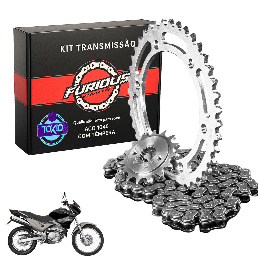 KIT RELAÇÃO FALCON 400 NX 1998 A 2015 TRANSMISSÃO