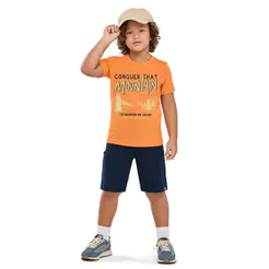 Conjunto Infantil Menino Mountain Elian Laranja