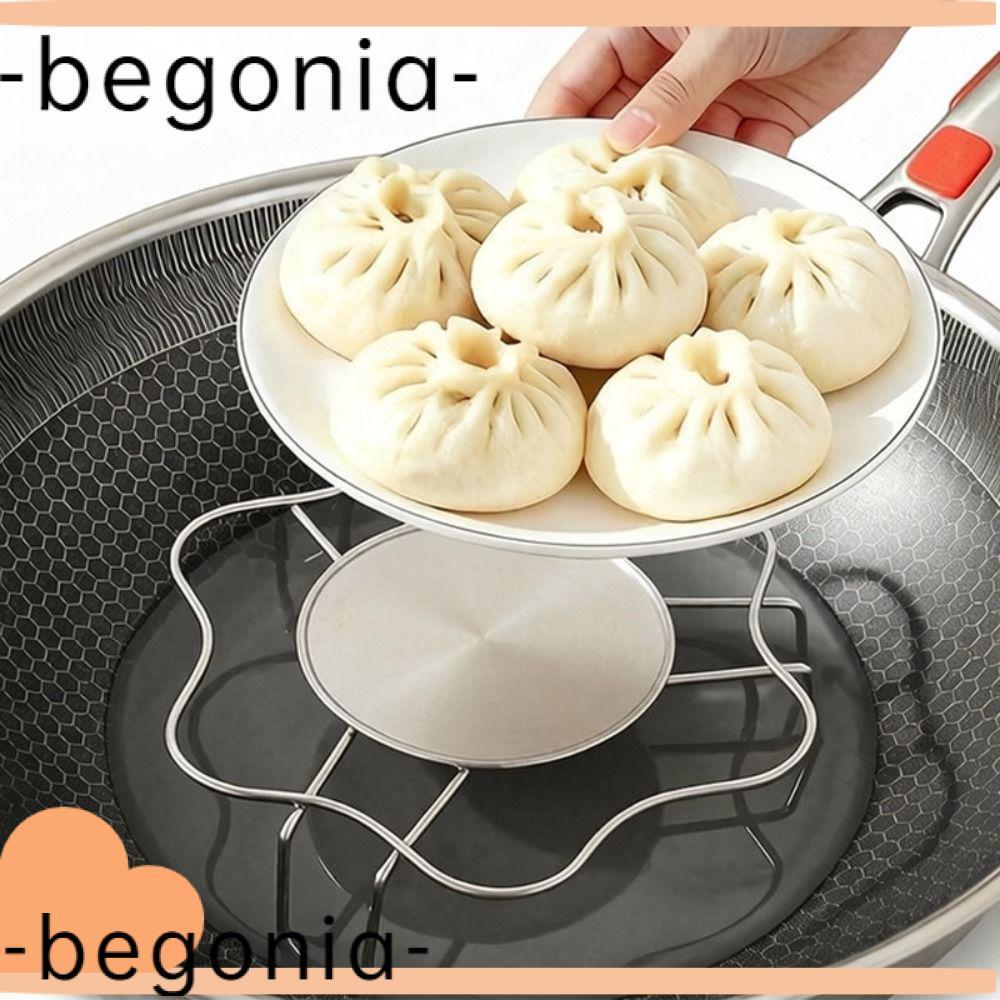 Rack Para Vaporizador De Ovos BEGONIA , Bandeja Cozidos De Aço Inoxidável De Três Pernas , De Vapor Antiderrapante Estáv