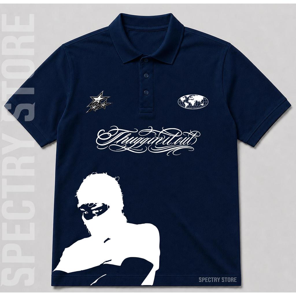 Camisa Polo Unissex Estampa Drake Streetwear Manga Curta Casual — imagem 2 de 2