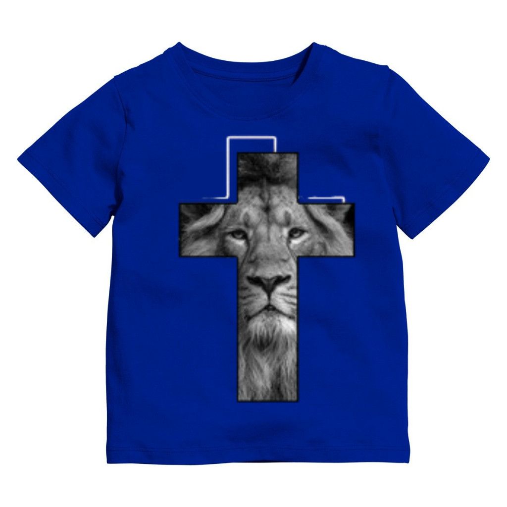 Camiseta Infantil Estampada Fé Cristão Cruz Religião Unissex Menino Menina Envio Rápido — imagem 2 de 2
