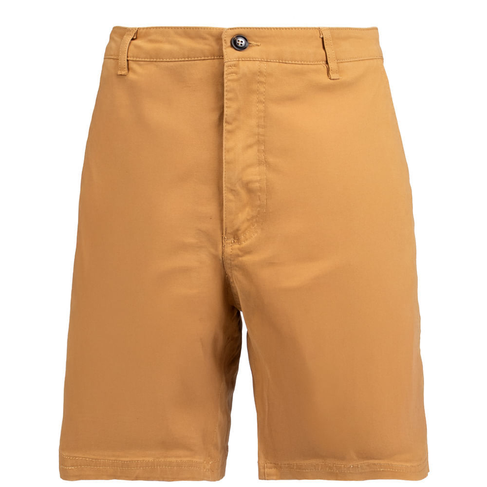 Bermuda Jeans Masculina Wearing Reta Caramelo