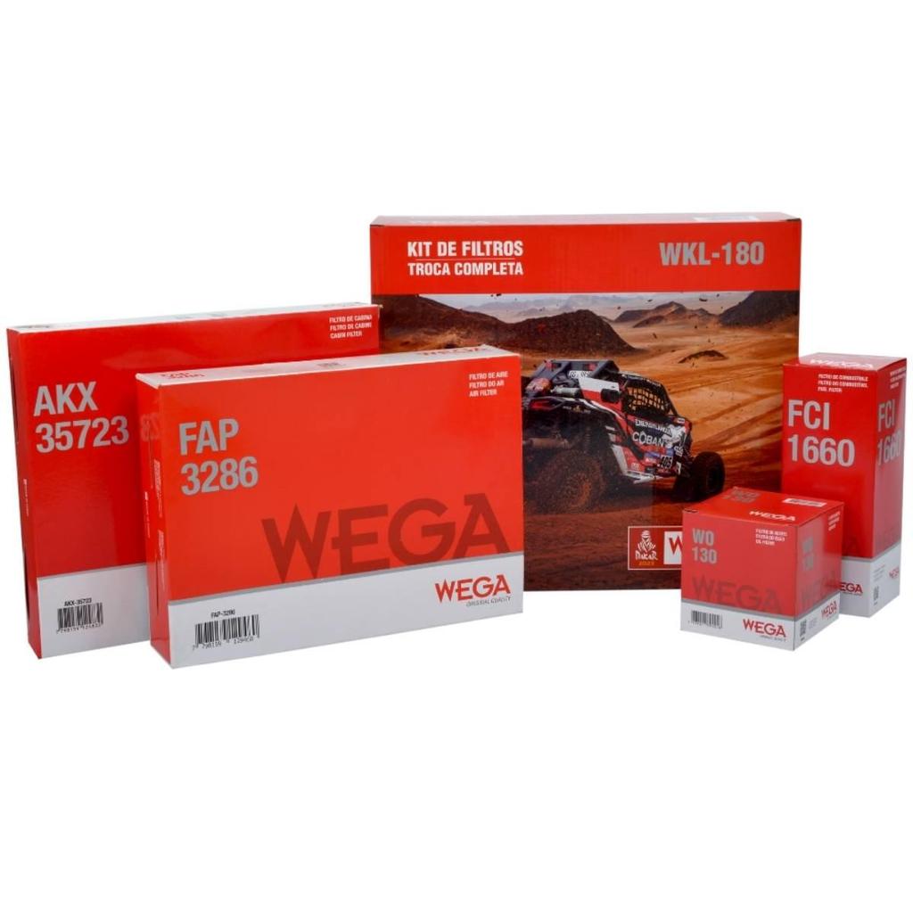 Kit Filtros GM Onix Prisma 1.0 1.4 2012 A 2020 WKL180 Wega
