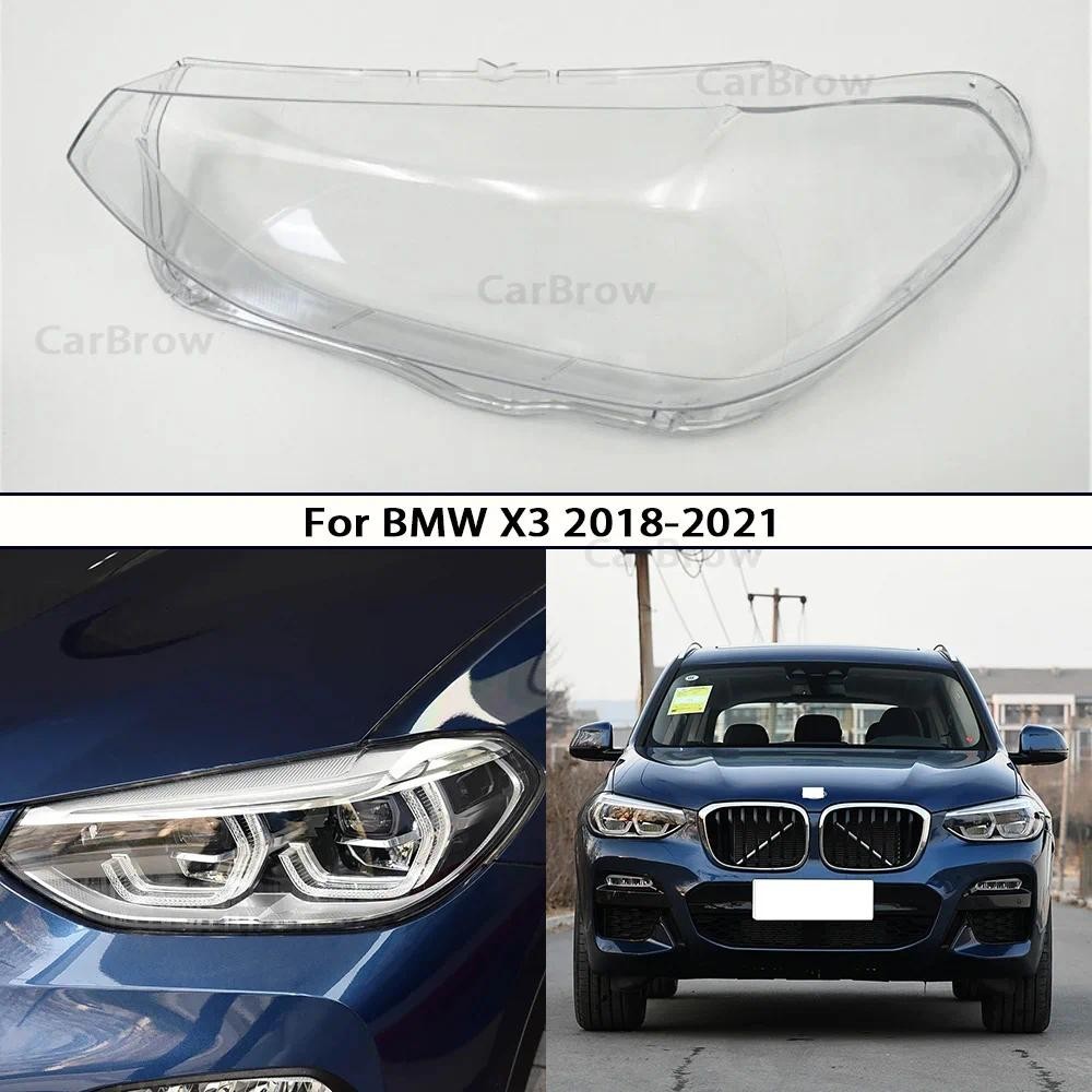 Escudo Do Farol Dianteiro Esquerdo Ou Direito Para BMW X3 2018-2021 Lente Transparente Plexiglass Substitua O Abajur Peç