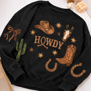 Moletom Blusa de Frio Feminino Agro Country Estampada Elegante para o Frio