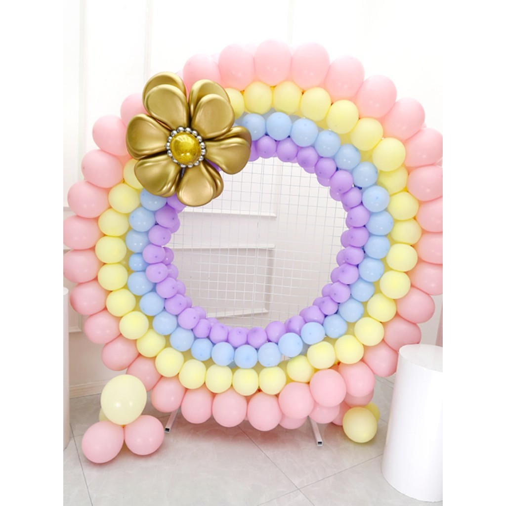 Popular mundo popular 17cm balão Macaron pequeno redondo transparente oco terra Pop bola em bola sala de casamento decor