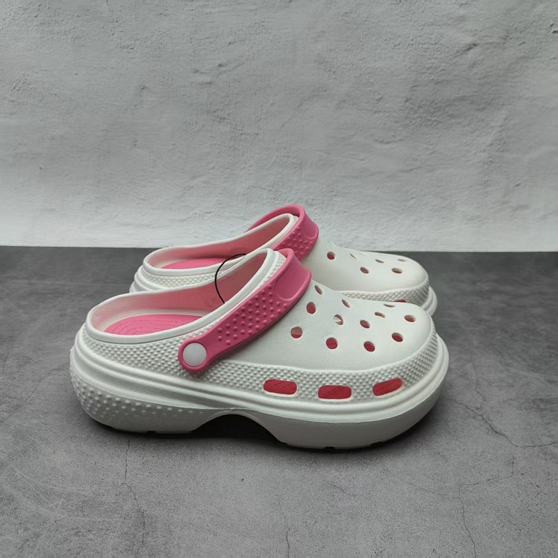 Verão de sola grossa buraco sapatos femininos respirável antiderrapante Toe-coberto sandálias exterior Wear Casual sapat