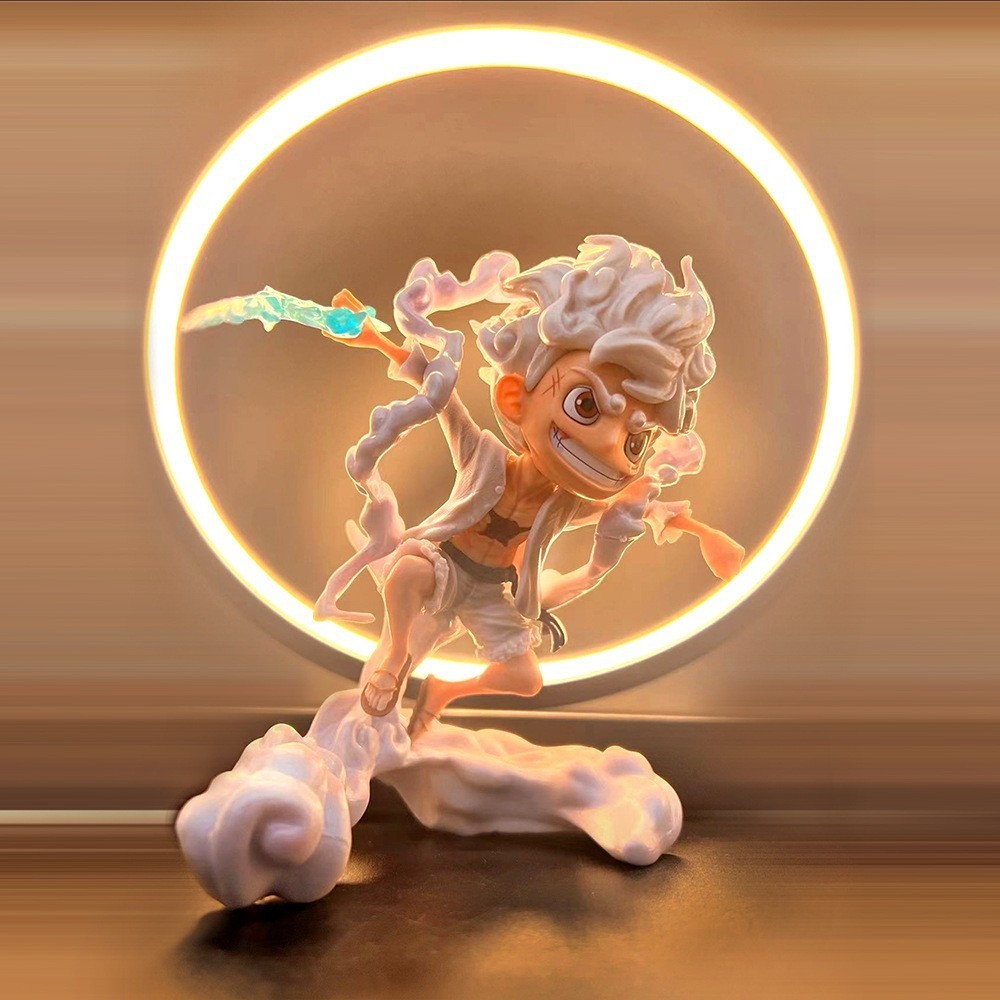 Figura de anime, modelo de One Piece para desktop de computador, pequeno ornamento, para gabinete de computador, estatue