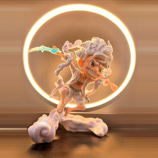 Figura de anime, modelo de One Piece para desktop de computador, pequeno ornamento, para gabinete de computador, estatue