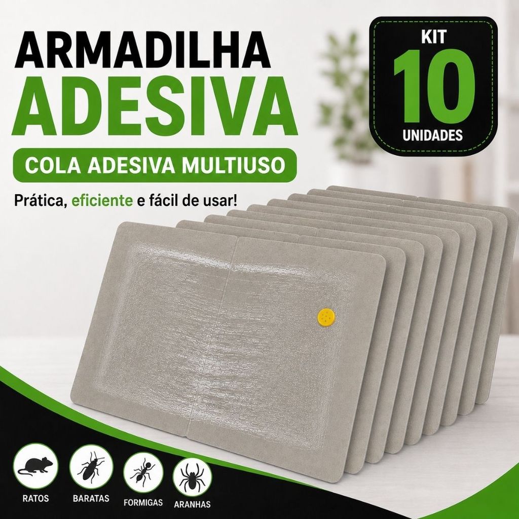 Cola Pega Pragas Adesiva Alta Aderência Multiuso Forte Uso Doméstico