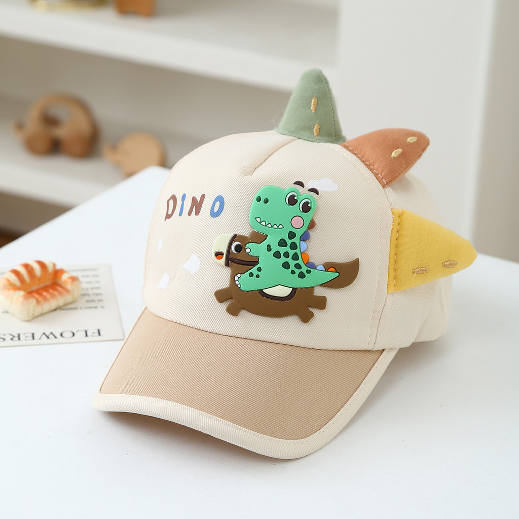 Chapéu do bebê crianças dos desenhos animados dinossauro boné de beisebol meninos meninas primavera outono estilo fino p