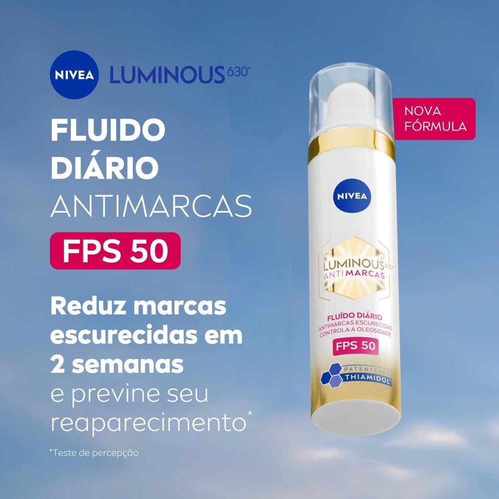 Fluido Facial Nivea Protetor Cellular Luminous 630° FPS 50 40ml — imagem 2 de 2
