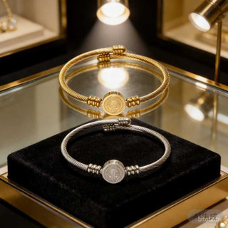 Pulseira Protetora Ajustável de Aço Inoxidável para Mulheres Escolha a cor