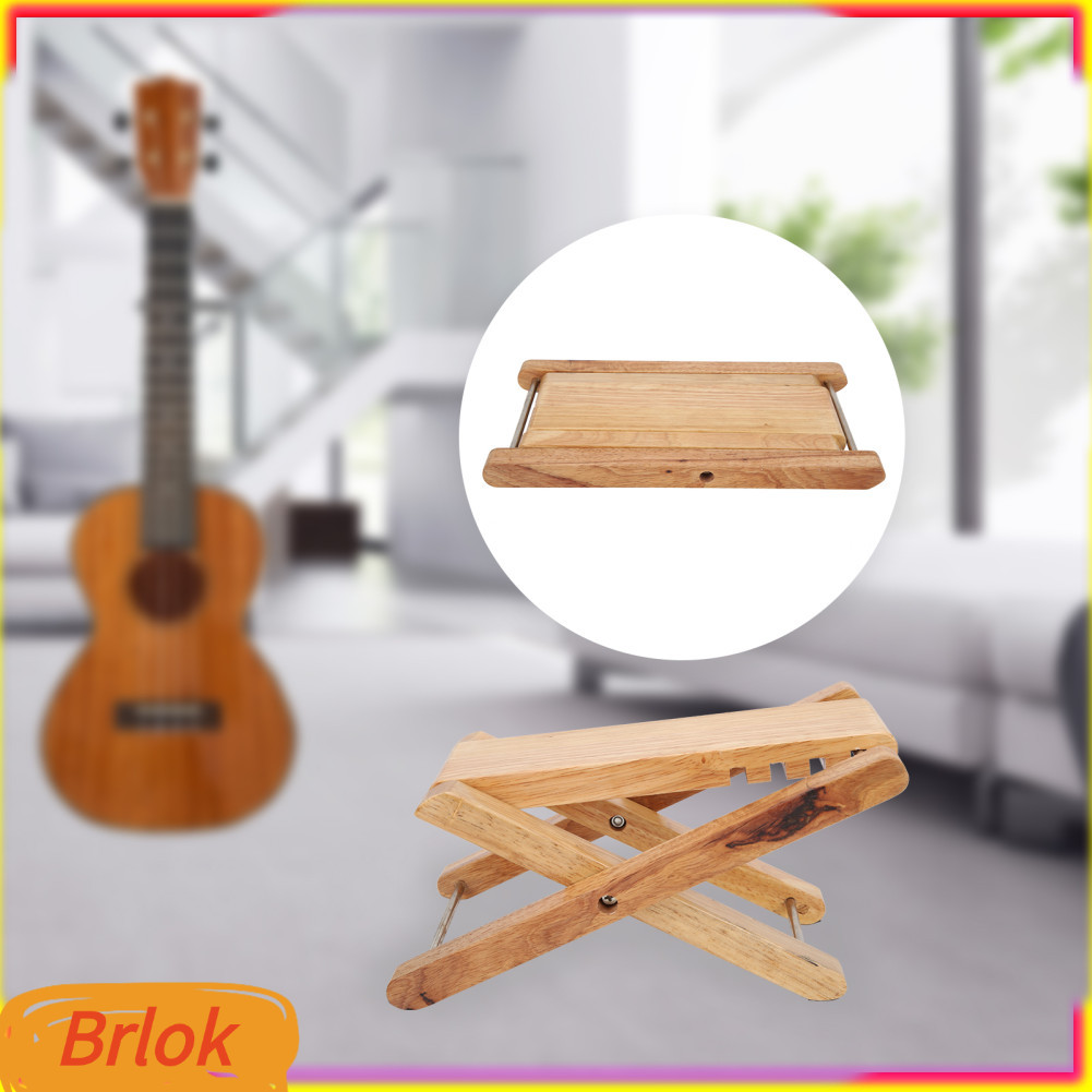 Brlok-br Banco de pedal portátil para guitarra, banco com pedal para tocar instrumento musical, altura de base