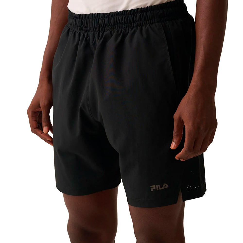 Bermuda Masculina Fila Flex 8 Esportiva Preto